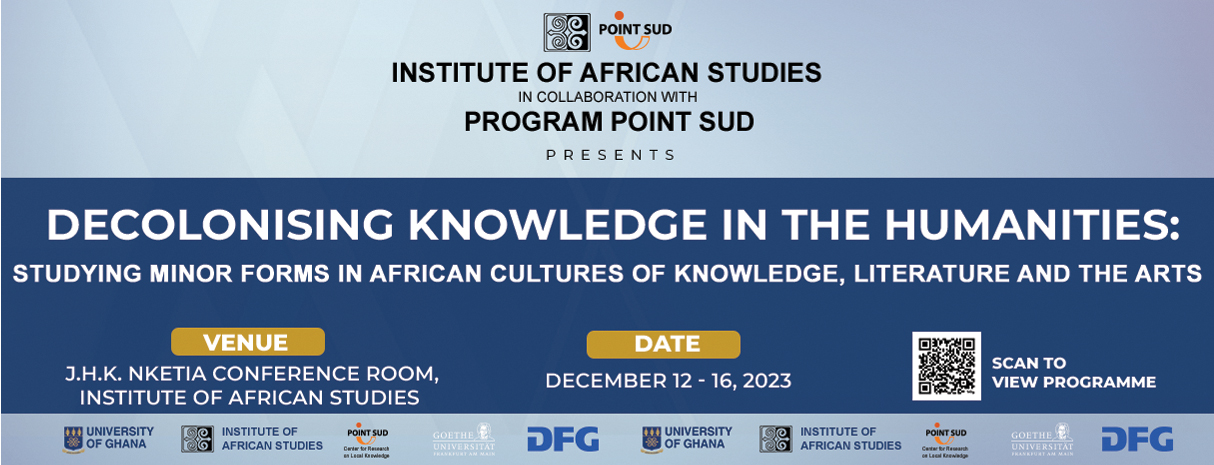 POINT SUD CONFERENCE - Decolonising Knowledge in the Humanaties