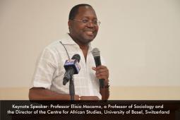 Elisio Macamo, a Professor of Sociology and the Director of the Centre for African Studies, University of Basel, Switzerland